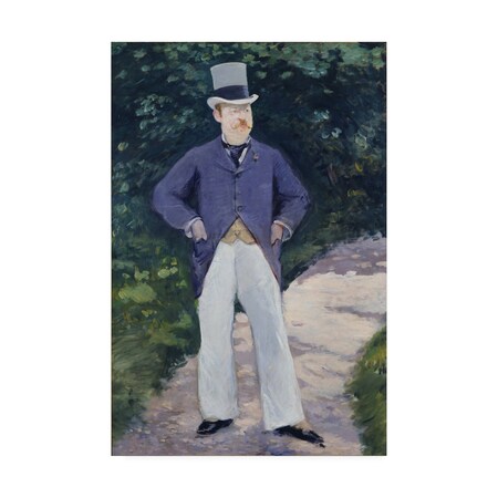 Trademark Fine Art Manet 'Portrait of Monseur Brun' Canvas Art, 22x32 AA01757-C2232GG